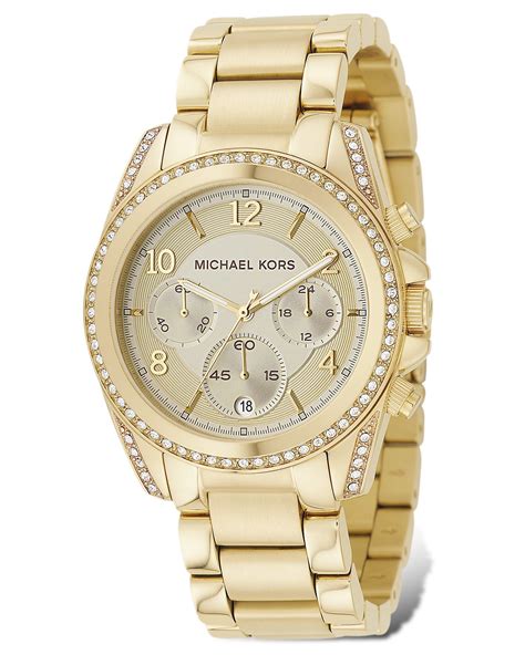 real gold michael kors watch|Michael Kors gold watch price.